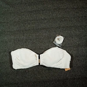 Kona Sol Bikini Top Womens Extra Large White Strapless Beach Pool New Gift - Picture 1 of 12