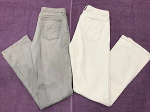 GAP   Girls    Grey and White Denim Skinny Jeans  SZ   14 - Picture 1 of 17