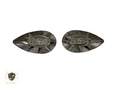 APTO PARA TANQUE DE GASOLINA BSA A50 A65 B44 B25 DERECHO E IZQUIERDO NÍQUEL NEGRO (fundición a presión) Foto 1 de 3