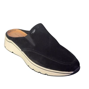 Hush Puppies Bounce Trixie Mules Leather Comfort Slip On Clogs Black Size 8.5M - Picture 1 of 12