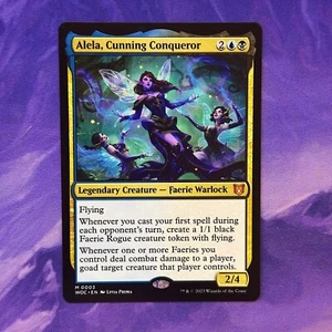 Alela, Cunning Conqueror 0003 WOC Commander: Wilds of Eldraine LCC MTG Faerie - Bild 1 von 2