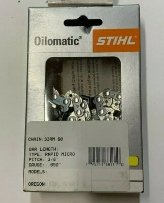 MOTOSIERRA 33RM 60 STIHL NUEVA 16 pulgadas HOJA AGRESIVA 3/8,50 60 16 PULGADAS Foto 1 de 4