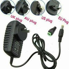 2A DC 12V EU UK Plug Power Supply Adapter Transformer for Camera LED Strip CCTV
