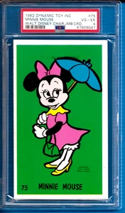 1962 dynamisches Spielzeug Walt Disney Charakter Jumbo Karte #75 Minnie Mouse PSA 4 - Bild 1 von 2