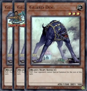 Yugioh! 3x Perro Guardián BLTR-EN053 Ultra Raro 1ª Edición Casi Nuevo - Imagen 1 de 1
