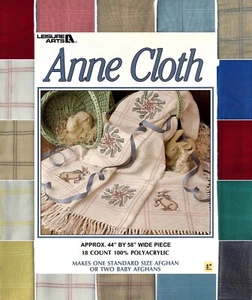 Leisure Arts ANNE CLOTH 44" x 58” wide 18 count Afghan Fabric: 13 colors - Picture 1 of 18
