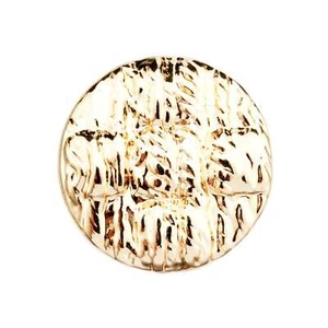 5 Metal Textured Buttons - Unique Design for Sewing, Crafts, DIY Cloth Projects - Picture 1 of 6