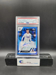2022-23 TOPPS CHROME UEFA ROONY BARDGHJI ROOKIE AUTO BLUE REFRACTOR /150 PSA 10 - Picture 1 of 2