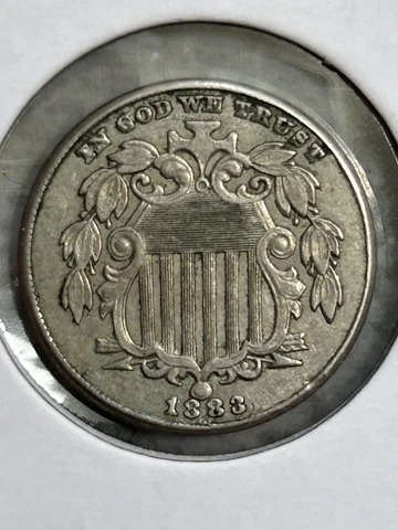 1883 shield nickel- AU Cover