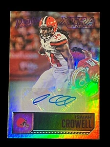 2016 Prestige Veteran Signatures Xtra Points Purple /100 Isaiah Crowell #52 Autogramm - Bild 1 von 2