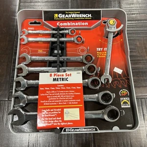 GearWrench 10 Piece Metric Ratcheting Combo Mechanic Wrench Set 44002. TT228 - Picture 1 of 1