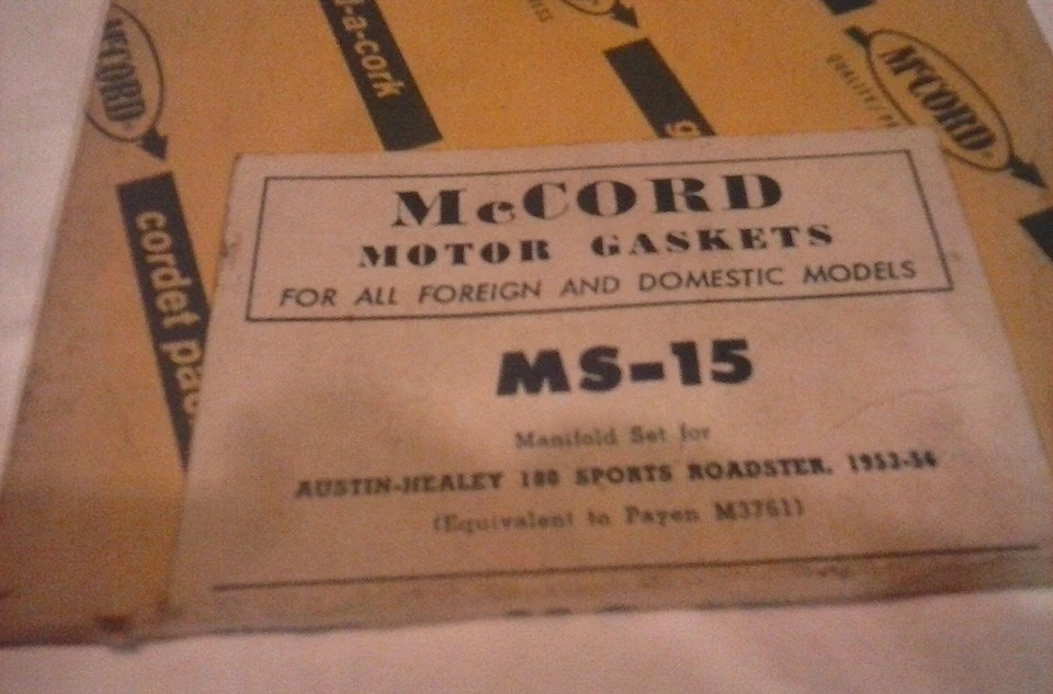 Junta colectora Austin-Healey 100 Sports Roadster 1953-1956; McCORD # MS-15 Foto 1 de 1