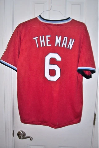 Stan The Man Musial St Louis Cardinals Red #6 XL Adult Maryville Jersey SGA Cover