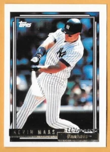 KEVIN MAAS NEW YORK YANKEES #710 - TOPPS GOLD WINNER NM-MT 1992 - Picture 1 of 2