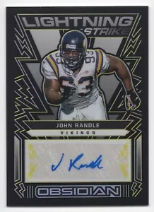 2022 Obsidian JOHN RANDLE #LS-JRA Yellow Etch Lightning Strike Auto /25-HOF - Picture 1 of 2