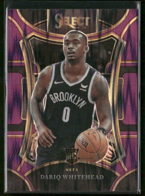 2023-24 Panini Select #308 Dariq Whitehead Purple Flash Prizm Mezzanine 138/175 - Image 1 of 2