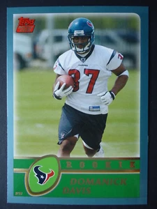 NFL 369 Domanick Davis Houston Texans Topps Rookie 2003 - Picture 1 of 1