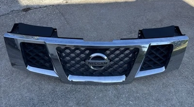2008-2015 NISSAN ARMADA FRONT UPPER CHROME GRILLE GRILL WITH EMBLEM OEM Nice - Image 1 of 4