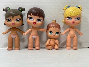 Lot of 4 MGA Vintage 2004 Bratz Babyz 5” Baby Dolls Nude No Clothes - Picture 1 of 22