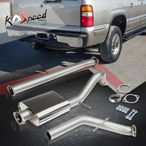 3" Tip Muffler Stainless Catback Exhaust for 00-06 Suburban/Yukon XL 1500 V8 - Picture 1 of 5