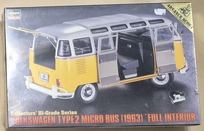 Hasegawa Serie Hi-Grade Volkswagen Tipo 2 Microbús 1963 Kit Modelo Interior Completo Foto 1 de 4