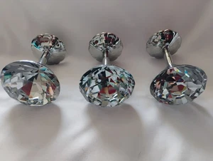 GUC 3 Pcs Classic Crystal Curtain Tiebacks Tassel Curtain Holdback Wall Mounted - Picture 1 of 5