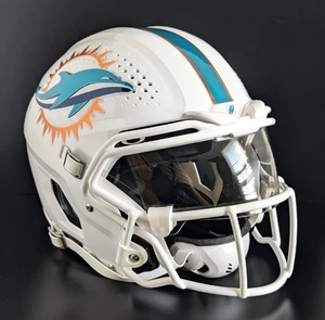 MIAMI DOLPHINS VICIS ZERO 2 FULL SIZE ERWACHSENE LARGE HELM OAKLEY VISIER - Bild 1 von 18