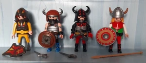 4 x Playmobil Ritter Knights Barbaren mit Zubehör (4) - Bild 1 von 5