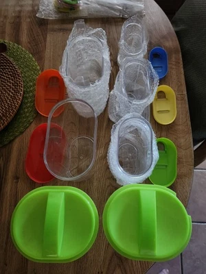 Set of 19 (10 Pc Stackable Pitchers,2 Veggie containers,3 Pc Spatula) - Image 1 of 4