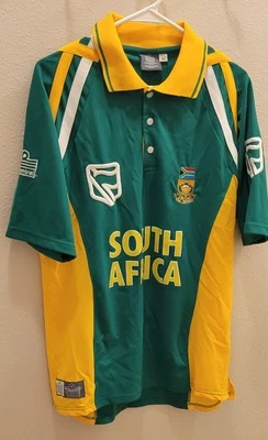 Admiral Men's extra large South Africa green and yellow cricket Jersey. - Imagem 1 de 4