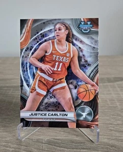 2024-25 Bowman's Best University Justice Carlton Texas Longhorns #38 - Picture 1 of 2