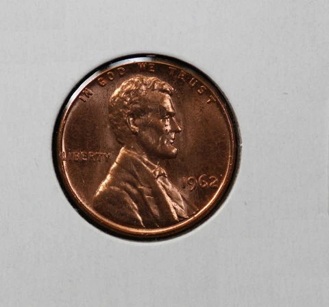 1962 Memorial Cent Double Die Obverse Date & Liberty Doubled Mint Error Cover