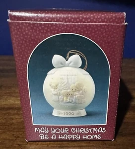1990 Precious Moments Ornament “May Your Christmas Be A Happy Home” #523704 - Bild 1 von 1