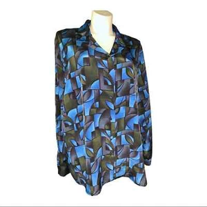 Barbara Brooks Vintage Shirt, Size 3X - Picture 1 of 12