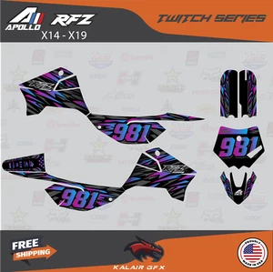 Graphics Decal Kit For Apollo RFZ X4 X5 X6, X14 to X19 all years Twitch - Fade - Bild 1 von 6