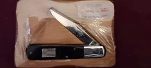 Vintage Queen Salutes USA Bicentennial 1776-1976 Pocket Knife in Wood Display - Picture 1 of 6