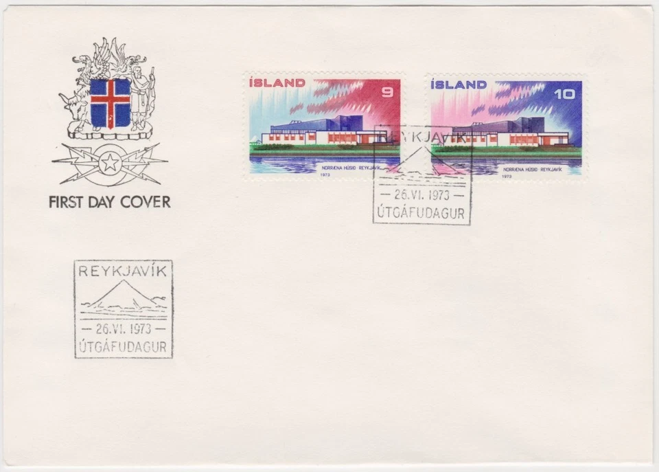 Iceland FDC 1973, NORDEN, House Of The North - Image 1 of 1
