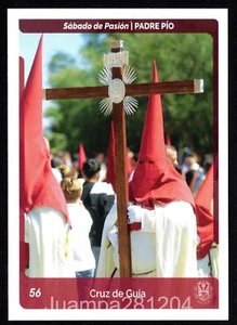 PADRE PIO #56 SABADO DE PASION ESTAMPA HOLY CARDS SEMANA SANTA 2024 SEVILLA - Imagen 1 de 2