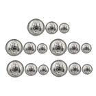 Antique Metal Sewing Buttons - Set of 30 for DIY Crafting
