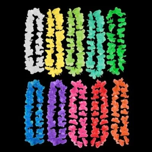 Single Colour Lei Hawaiian Garland Necklace Fancy Dress Party - Picture 1 of 1
