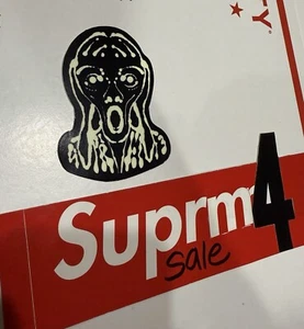 1x Pegatina Supreme Scream Brilla en la Oscuridad SS17 ¡VENDEDOR CONFIABLE! ¡ENVÍO GRATUITO! - Imagen 1 de 2