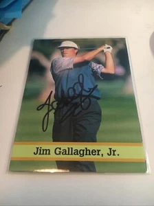 Jim Gallagher Jr Signed Fax Pax Golf Card - Picture 1 of 1