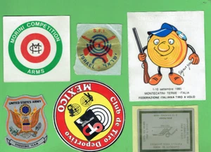 #D450.   #4.  SIX(6)  SPORT SHOOTING REALATED STICKERS  - Picture 1 of 1