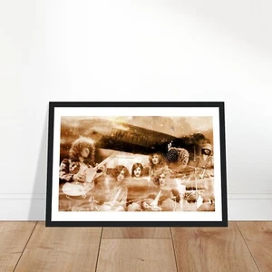 FRAMED PRINT LED ZEPPELIN POSTER GIFT ARTWORK - Imagen 1 de 2