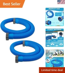 Flexible 2-Pack 1.5 Inch Replacement Pool Pump Hoses - 59 Inch Long for Easy Use - Picture 1 of 7