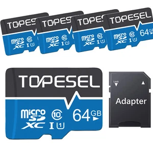 4pcs 64 GB Micro SD Card Micro SDXC TF Cards Memory Cards for Cameras Phone - Picture 1 of 11