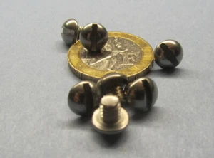 Vite a testa tonda per macchina scanalata in acciaio inox 18-8, 8-32 x 3/16" L 100 pezzi - Foto 1 di 10