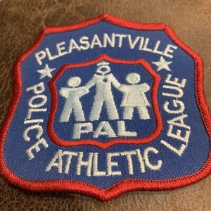 Vintage Pleasantville PAL Patch Police Athletic League Embroidered Patch RARE - Picture 1 of 8
