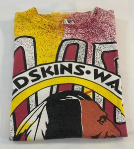 Vintage Magic Johnson T's Washington Team NFL Shirt Size M WELL WORN + Tiny Hole - Picture 1 of 12