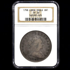 1798 DRAPED BUST DOLLAR ✪ NGC VF-20 ✪ $1 VERY FINE SILVER COIN LARGE ◢TRUSTED◣